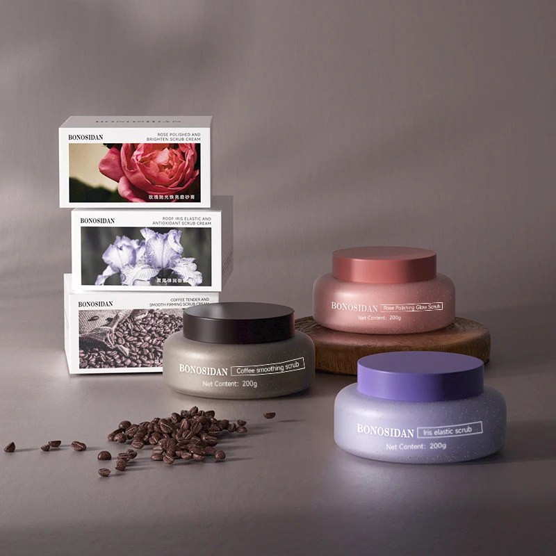 Customized Organic Vegan Whitening Exfoliating Moisturizing Coffee Coconut Milk Fruit Salt Rainbow Sugar Body Scrubs