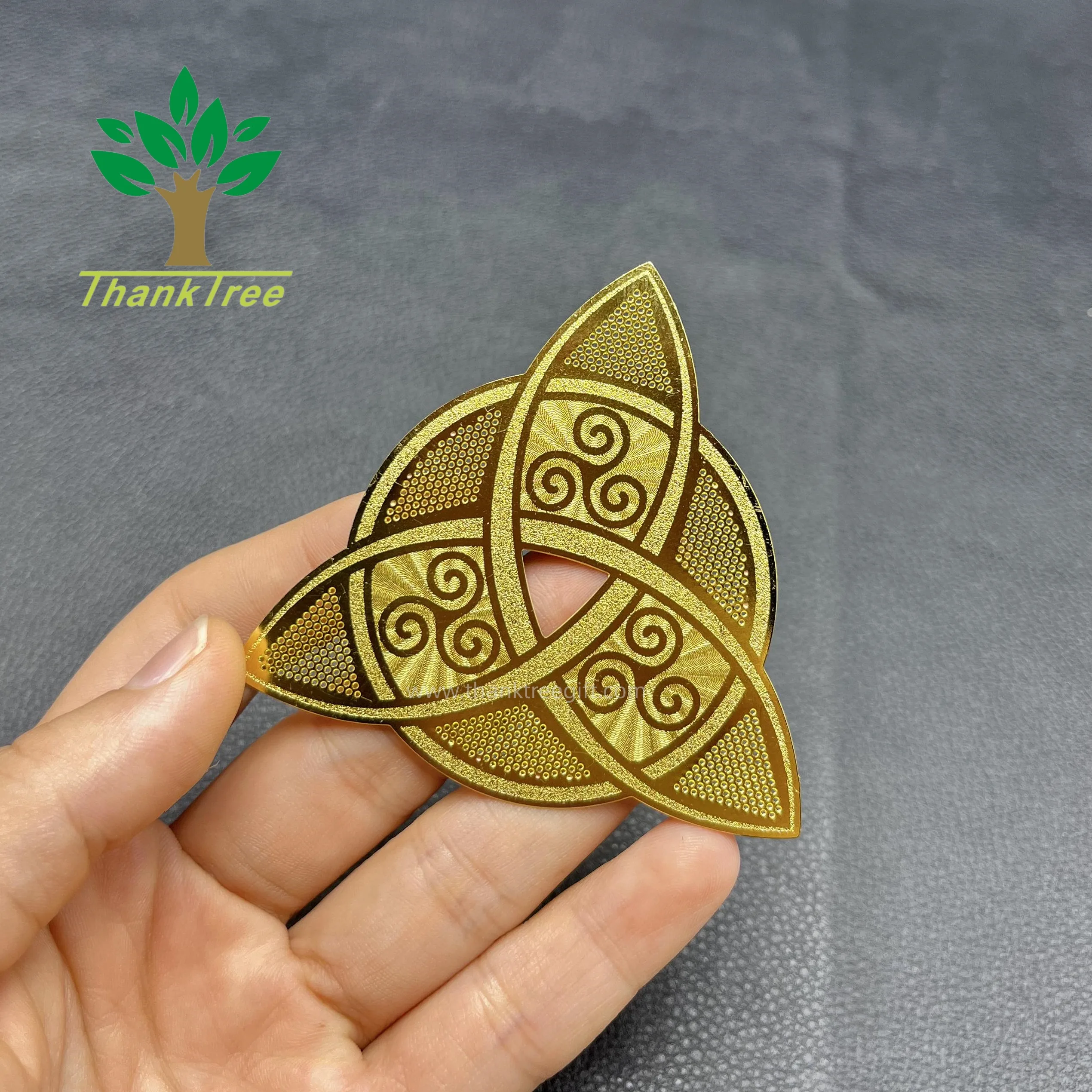 Factory professional custom design metal Torus Vortex energy cards visiting gifts wholesale