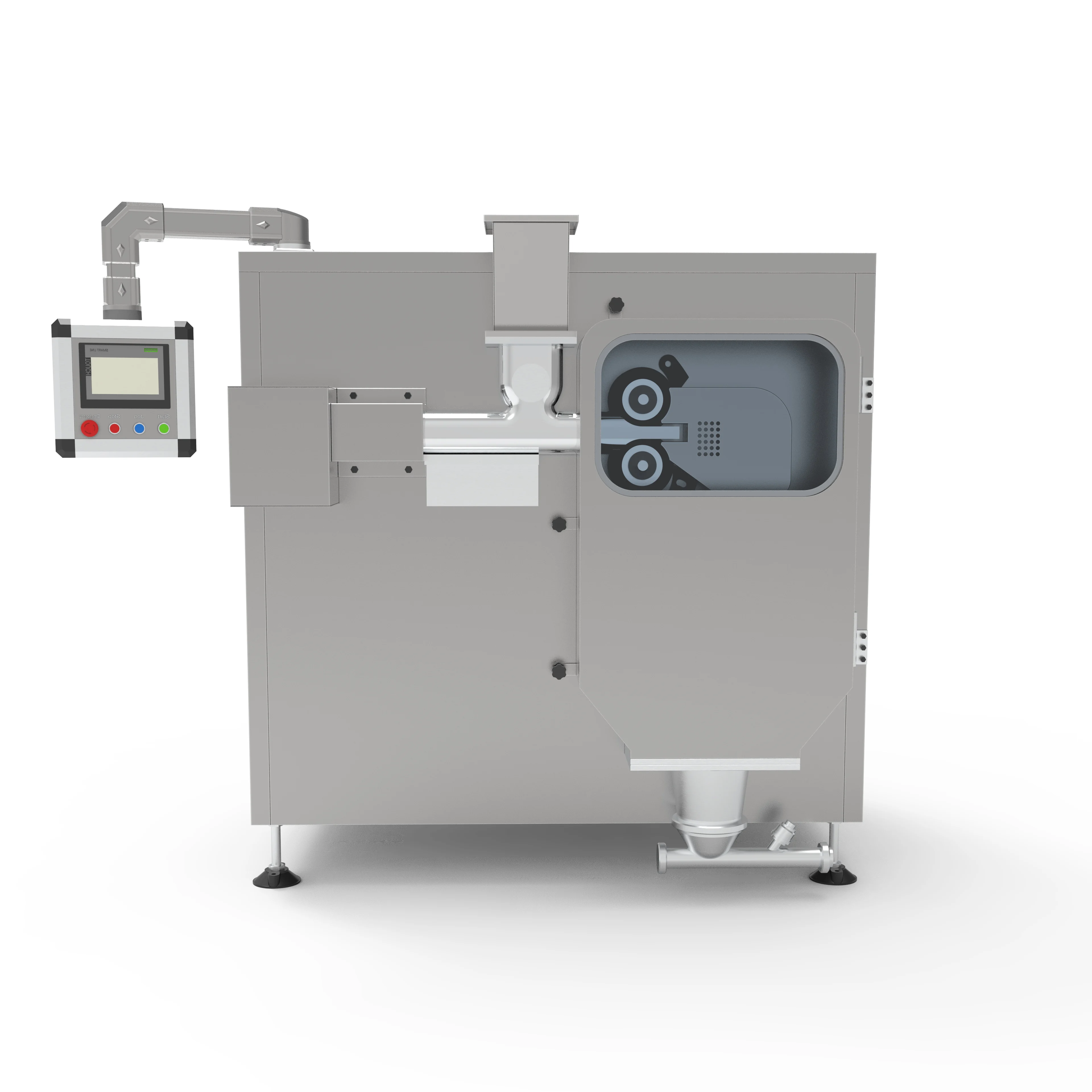 CE Certification Organic Fertilizer Rapid Mixer Granulator Dry Granulator Roller Compactor