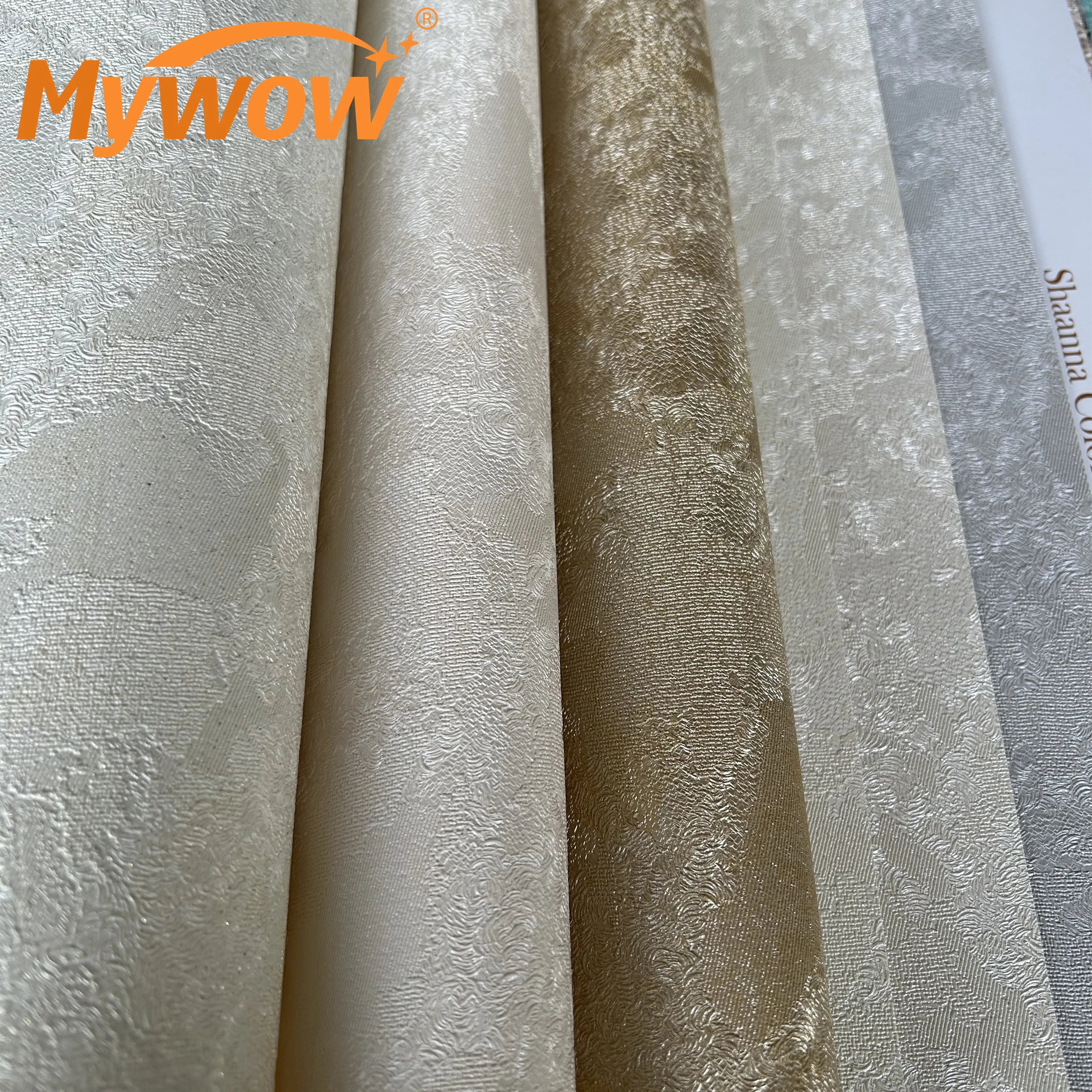 MyWow Colorful Marble Plain Embossed Textured Wallcovering Luxury 3D Big Wallpaper Roll PVC Wallpaper For Interior Decoration
