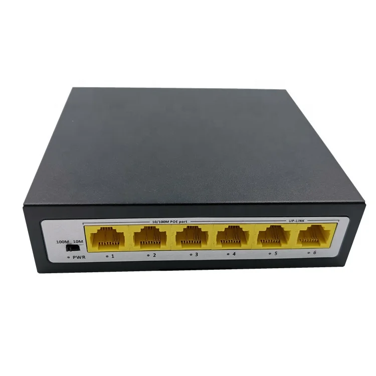 Good Quality Smart Cctv Network Ethernet Poe Switch 48v 10/100/1000m For Hikv ision Ip Camera