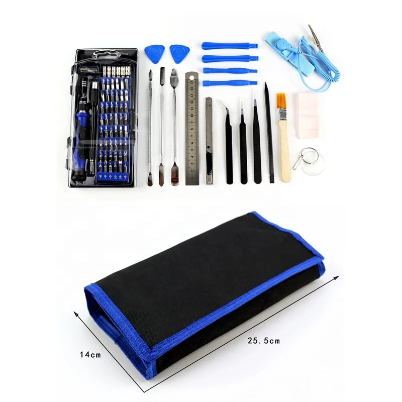 Portable Bag 80 pcs Fix For iphone Watch Laptop Cell Phone Repair Kit Screwdrivers Set Mobile Repair Tools