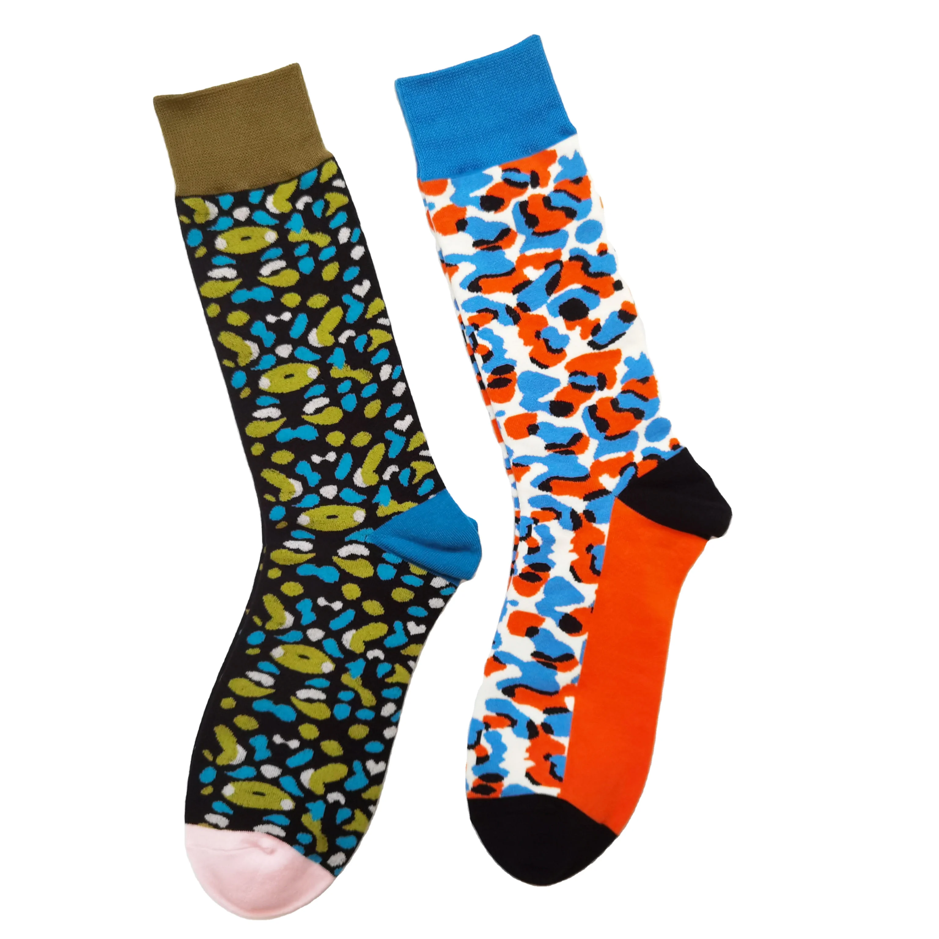 OEM Design Your Own Fancy Novelty Jacquard Sock Women Pattern Logo Preppy stocking Customize Cotton Unisex Logo Socks