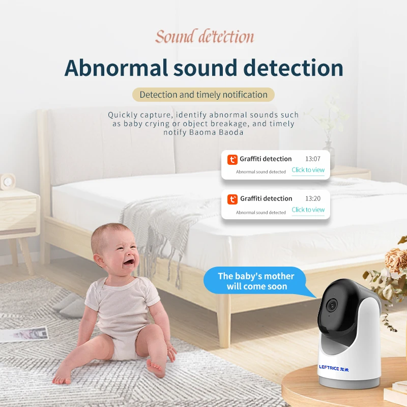 Tuya Smart Mini PTZ WiFi IP Camera Wireless Surveillance Auto Tracking  Home Security CCTV Baby Pet Monitor