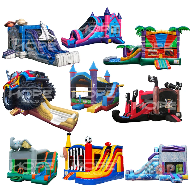 New custom school bus party jumper walmart inflatable bounce house dry slides combo inflatable bouncy jumping castle for sale