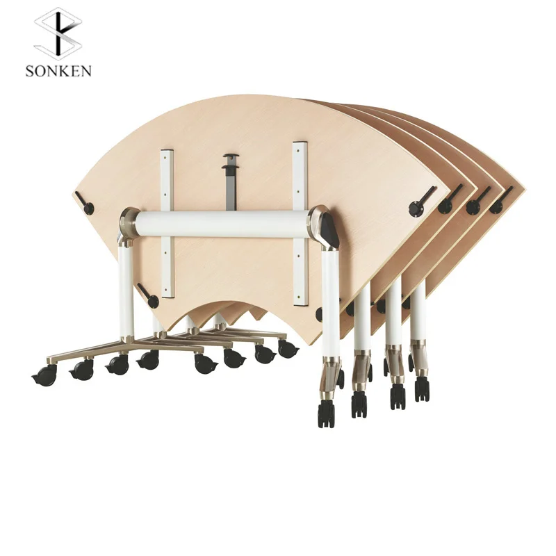 Оптовая продажа, складной стол для конференц-зала Sonken, складные столы для собраний на 4-12 дюймов