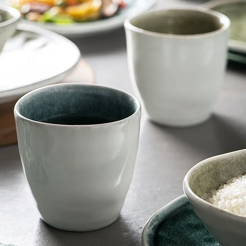 Nordic Style Dishes Plates Bowls Ceramic Cake Luxury Tableware Dinnerware Restaurant Plates Wooden Plates Porcelain