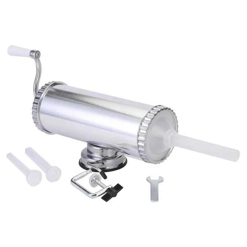 
5 LBS Horizontal Sausage Stuffer Manual Aluminum Sausage Maker 