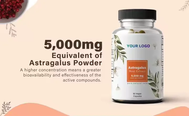 Astragalus Root Extract Powder Capsule Hot sales immune support and blood sugar balance Astragalus Root Extract Powder Capsule