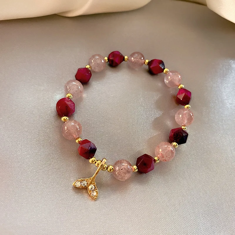
2021 fashion trendy tail charms bracelet beads women 