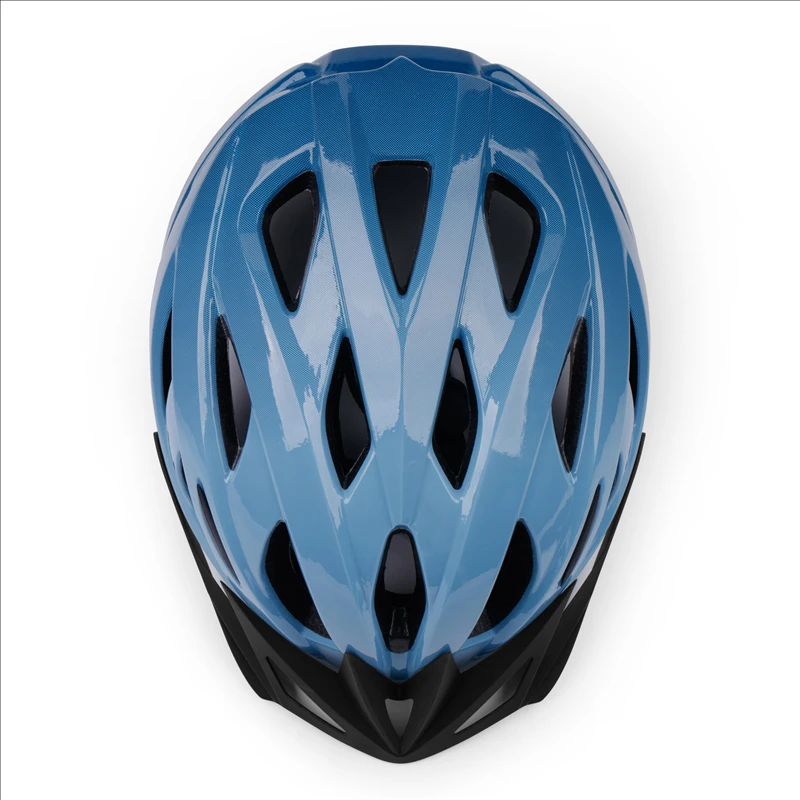 Factory Direct Matte Black Modular Cycling Safety  Blue riding helmet with brim
