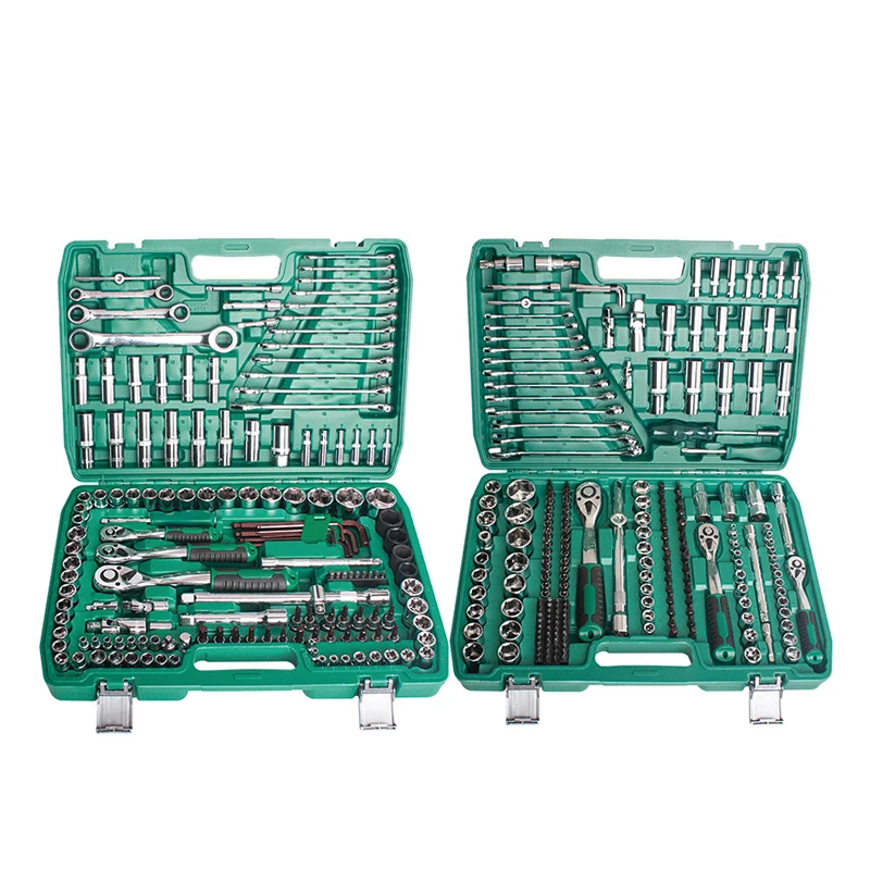 China Factory 151/171/216 Pcs Box Spanner Socket Set Ratchet Torque Wrench Hand Socket Spanner Tools Box