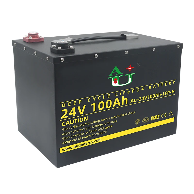 Manufacturer Sale Customized 24V LiFePo4 Prismatic cell 24V 100Ah 120Ah Lithium Iron Phosphate Battery for EV/Yacht