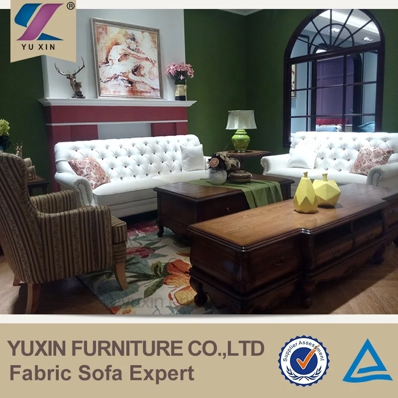 Винтажный дешевый классический секционный диван для гостиной белого цвета на заказ