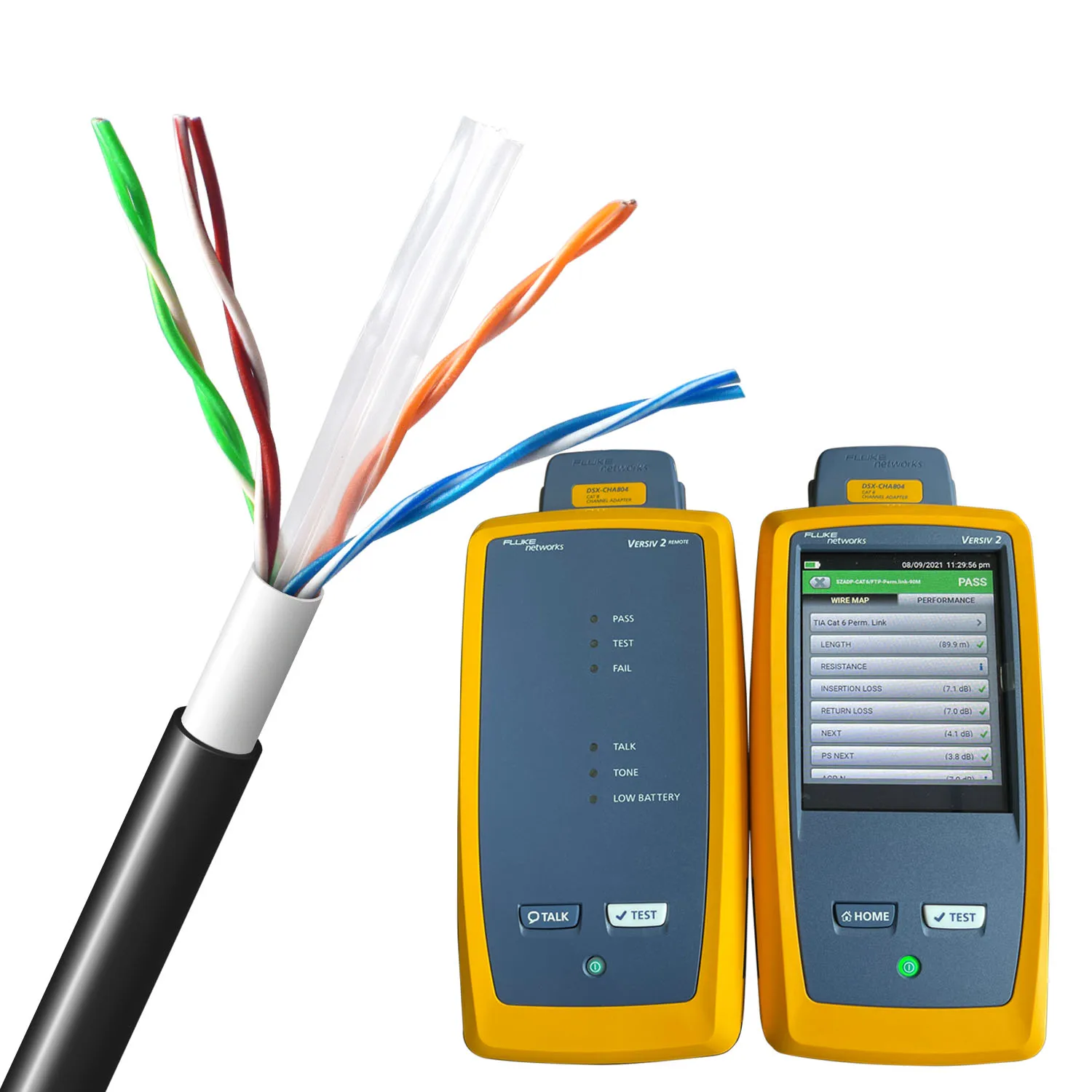 UTP  CAT6E OUTDOOR NETWORK CABLE 250MHZ COPPER PASS FLUK  DTX1800