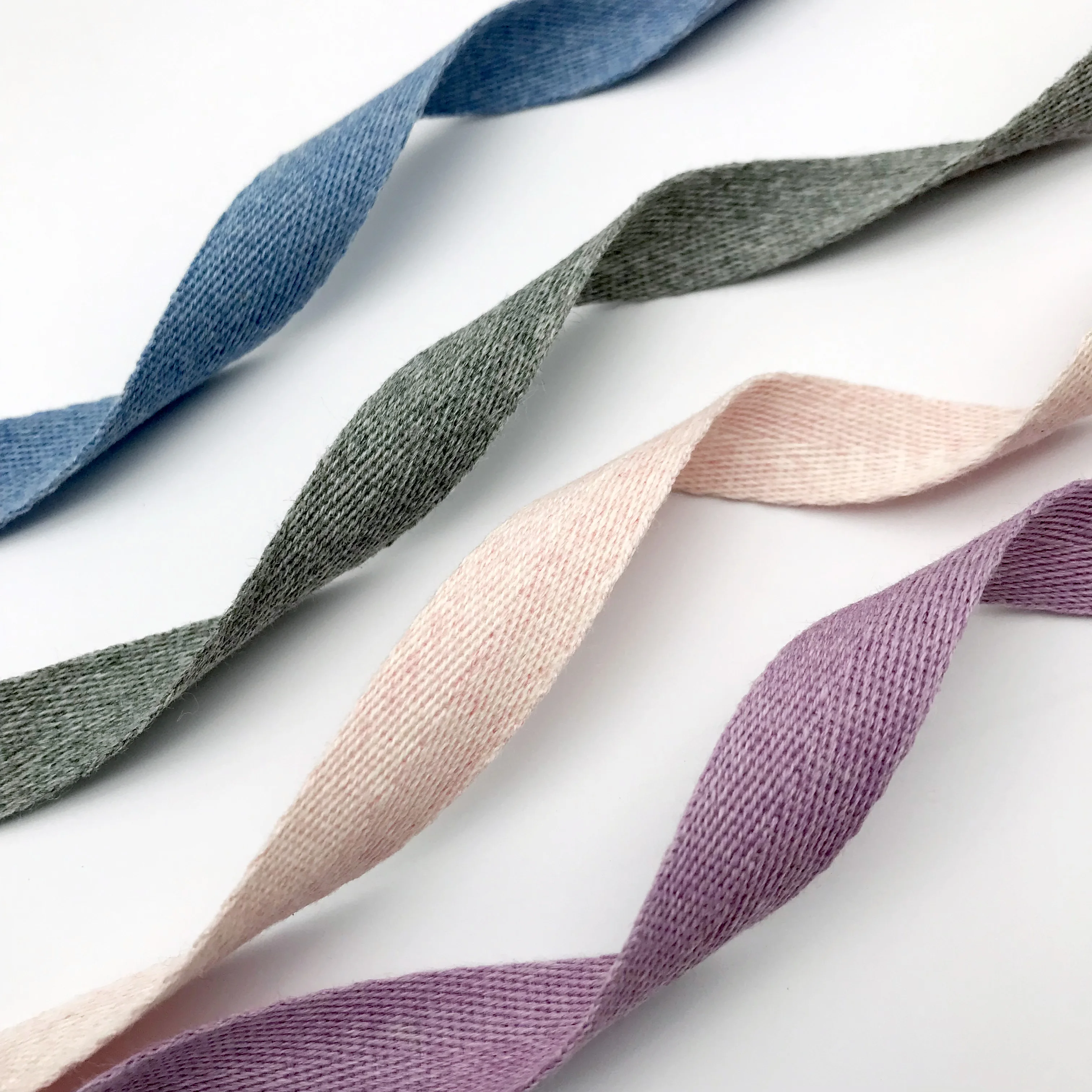 16mm eco-friendly 100%cotton herringbone webbing tape for clothes
