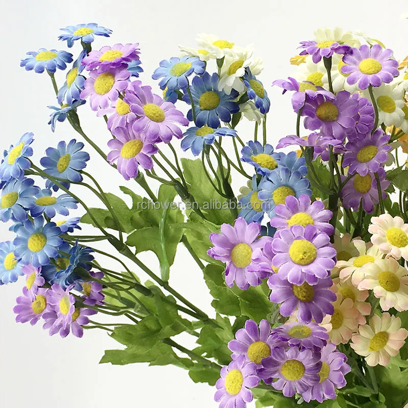 Artificial Chrysanthemum Outdoor Factory Wholesale Silk decorative artificial flower daisy for home decor yellow