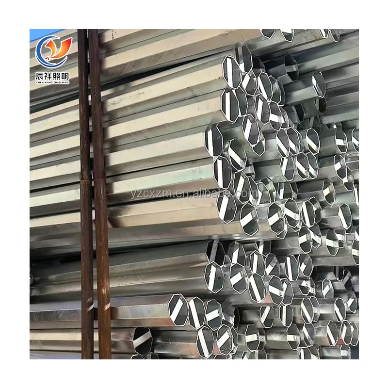 Cheap price 8 meter height aluminum iron galvanized outdoor highway street light pole