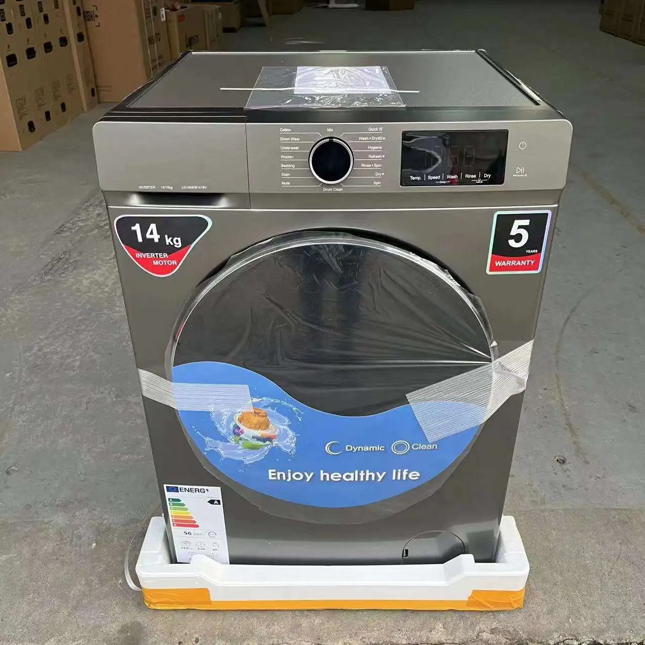 8kg, 10kg, 12kg, 14kg, fully automatic front loading drum washing machine