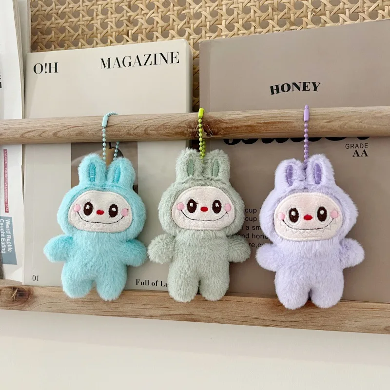 6 видов стилей Labubu Popmart плюшевая Мягкая кукла украшение монстр кулон День рождения Хэллоуин каваи аниме аксессуары брелок