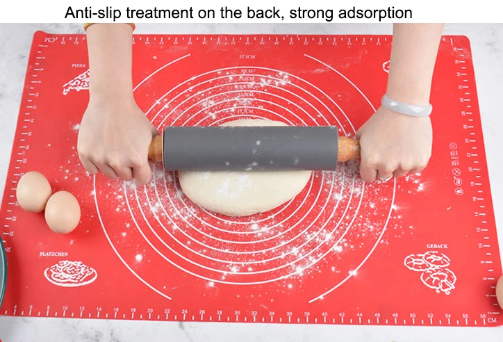 Online Hot Sale Wholesale Kitchen Silicone Mat Pastry Anti-Slip Mat Silicone Baking