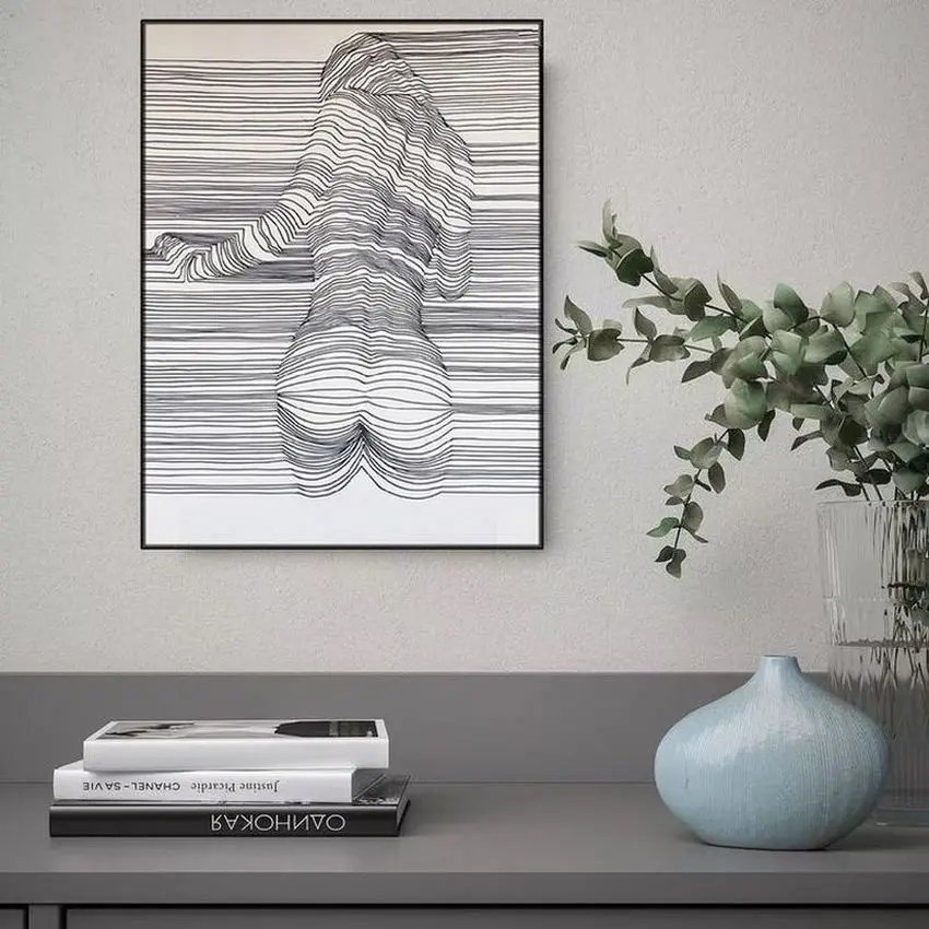 stylish sketch line painting Canvas Poster Painting Wall Art Posters Decor Canvas Art For Home Living Room