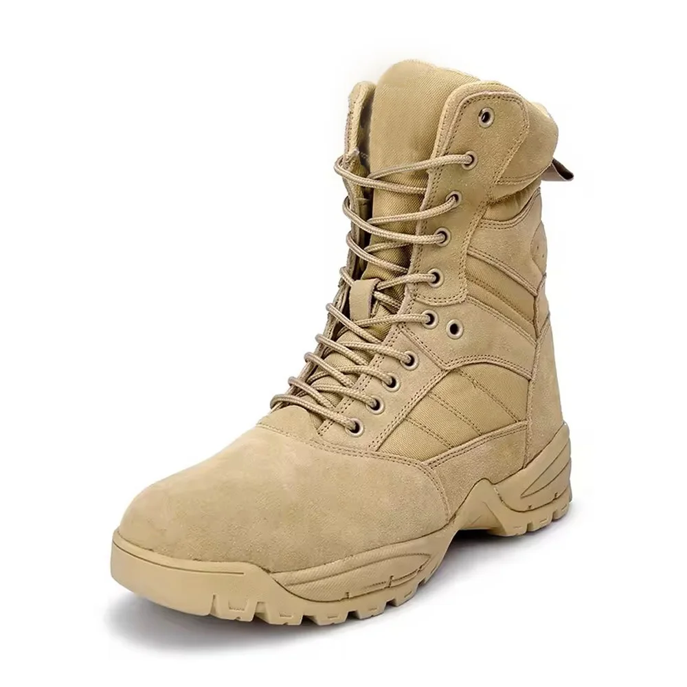 Factory Supply Outdoor Hiking Shoes Desert Tooling Boots Tactical Boots High Top Mens Training Combat Boots