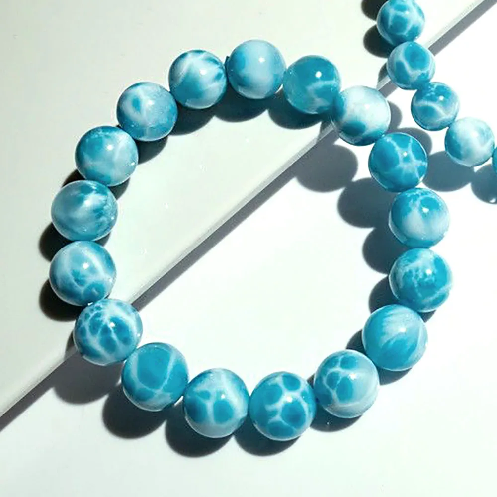 Selling Natural Larimar Bracelet High Quality Dominican Crystal for Decoration Fine Jewelry Bracelets