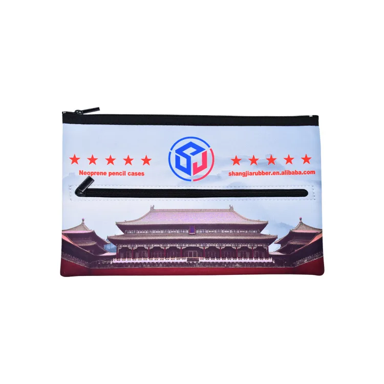 Индивидуальный сублимационный пенал из неопрена на молнии для офиса и