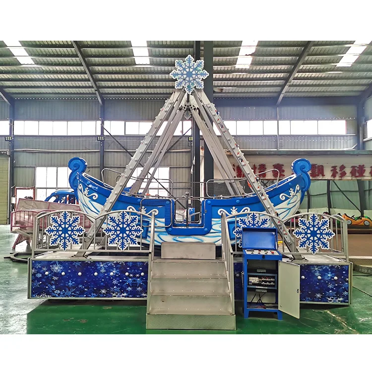 Kids Playground Mechanical Games Portable Park Ride Or Shopping Mall Swing Mini Pirate Ship