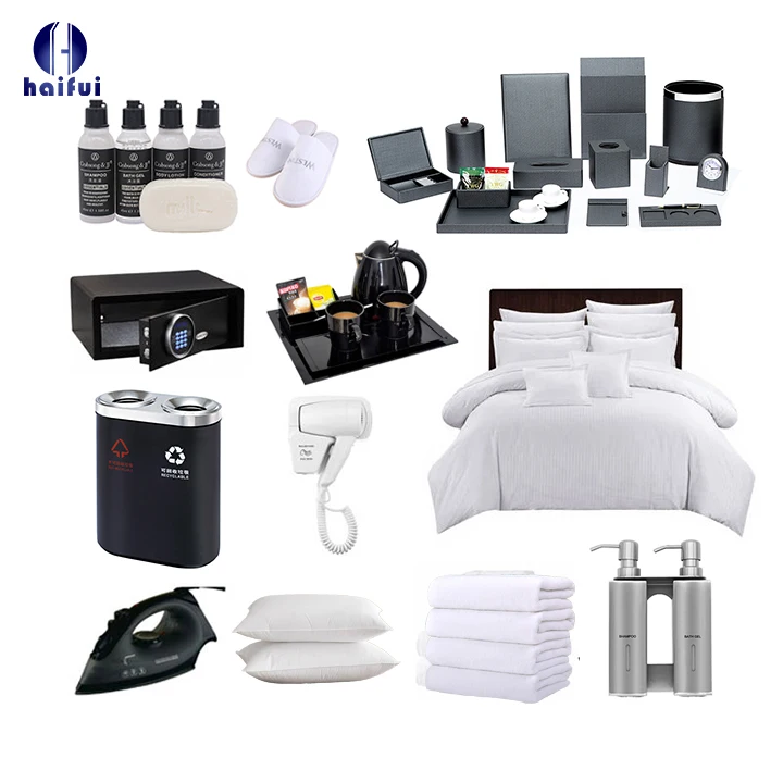 5 Star Hotel Design Commercial Hotel Equipment And Tools Consumable Modern Outlet Hotel Room Supplies Amenities