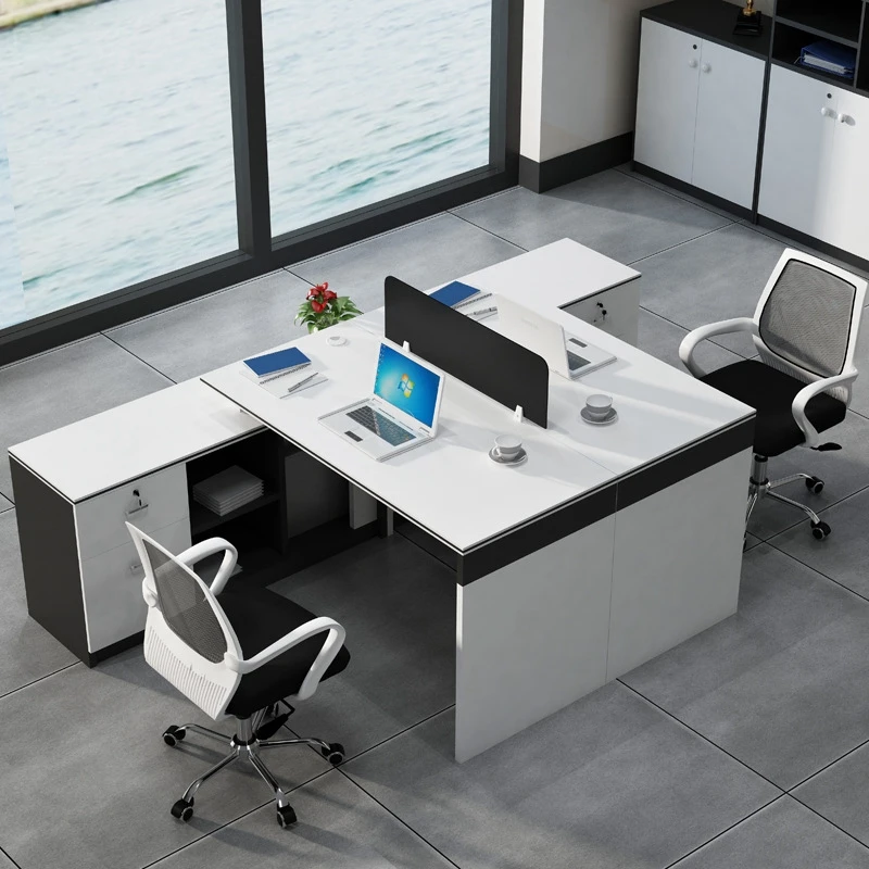 Офисная мебель Т-образная перегородка офисный стол 2 или 4 Человека Рабочая станция модульный набор коммерческой мебели