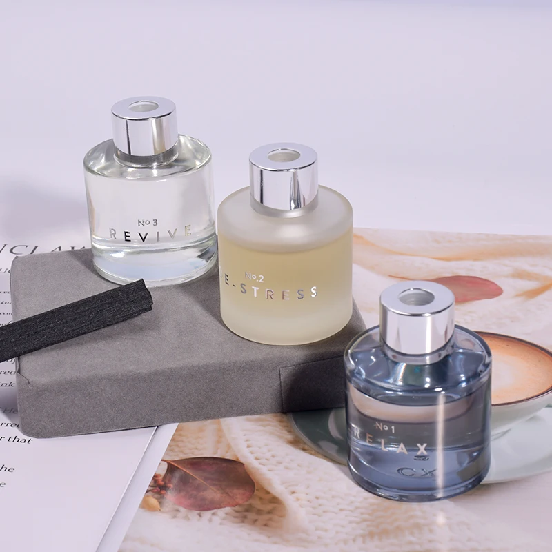 New 3*50ml fragrance reed diffuser set glass bottle perfume oil fragrance in stock
