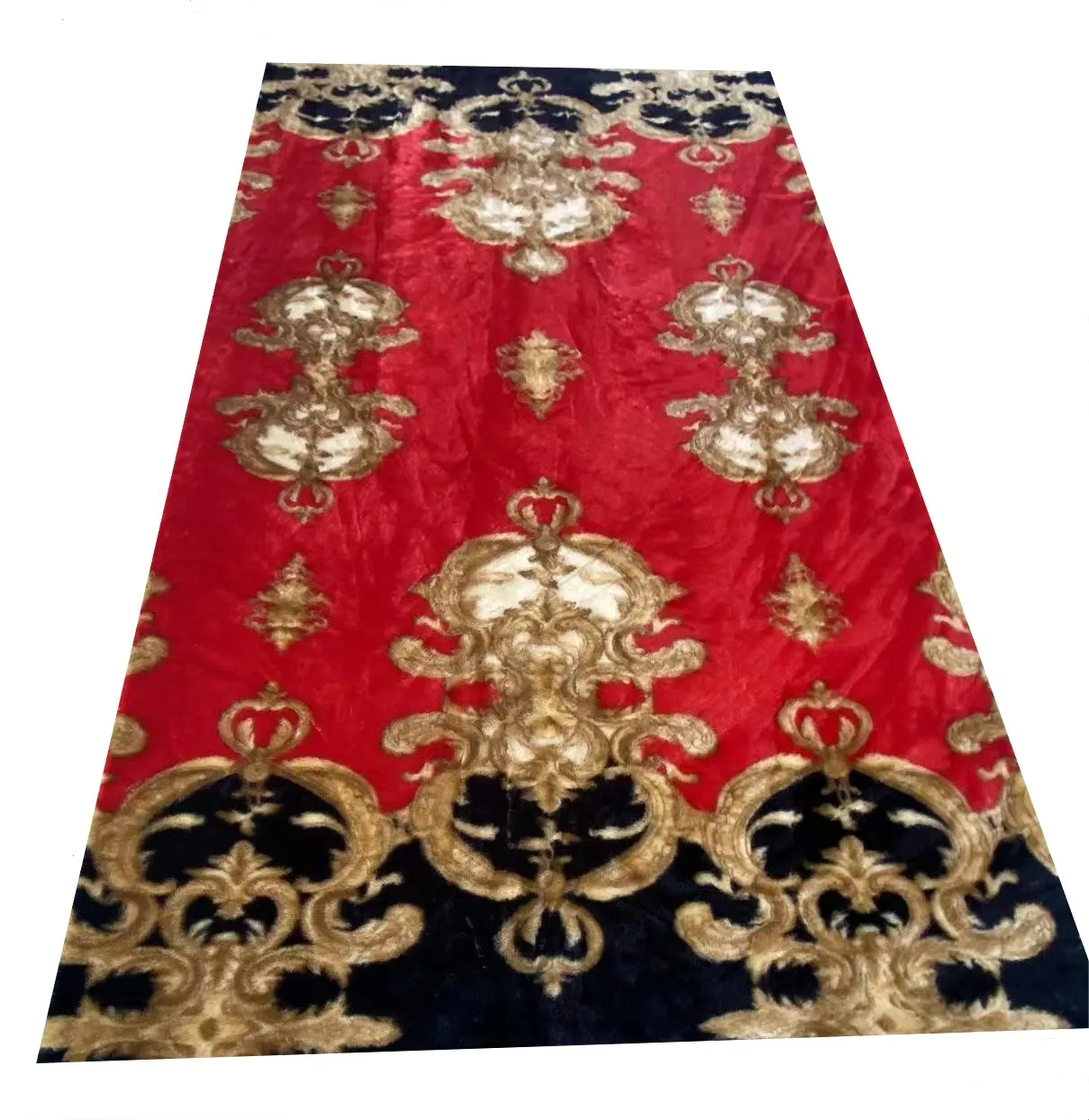 Short Plush Fabric Polyester Knitted Home Textile Single Side Pv Plush fleece Fabric For Toy And Four Piece Bed Set