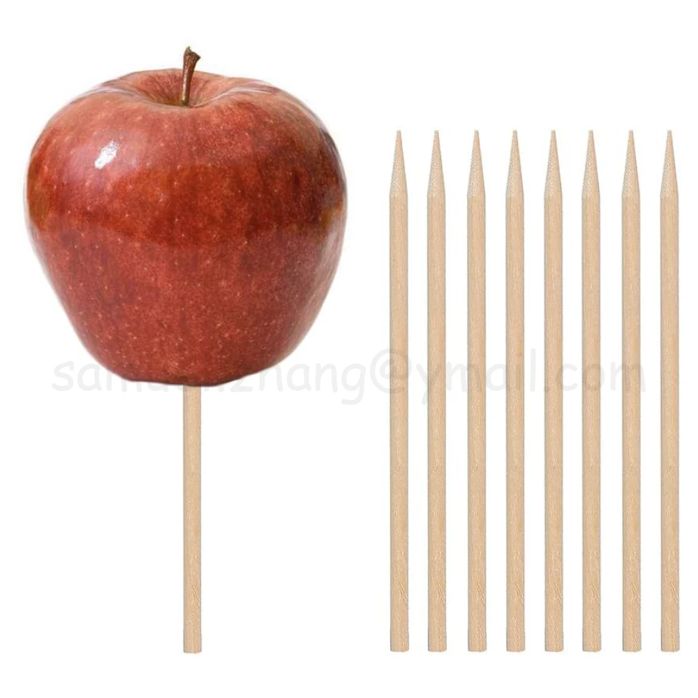 Disposable Eco-friendly Wooden BBQ Skewers Wooden Sticks for Picnic