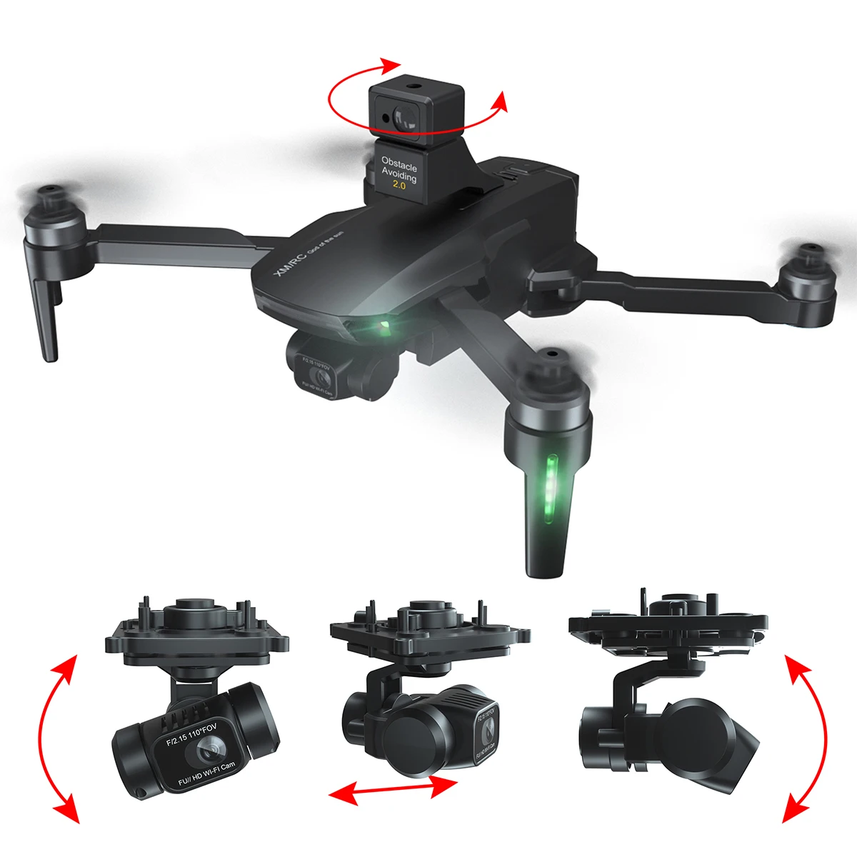  ПОСК 2021 от препятствий Drone 3-осевой 6K Экшн-камера 5G Wi-Fi GPS Bluetooth FPV RC Дрон с бесщеточным двигателем 1 2 км Quadcopter SG906 Max