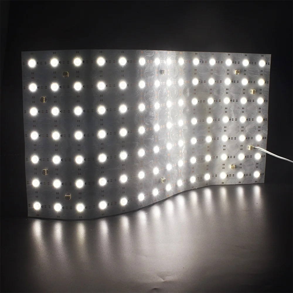 Гибкая Светодиодная панель с объективом 500x250 мм DC24V 20 Вт 98LED светодиодное освещение для рекламы световой короб подсветка рекламный