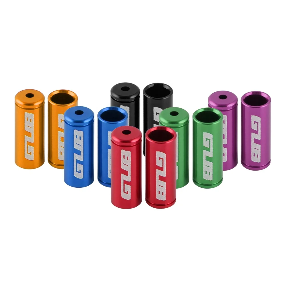 GUB 100Pcs/Bottle 4mm Shifter Alloy MTB Road Bike Brake Cable Cap Shifter Cable Bicycle Derailleur Shifter Cable End Tip Cap