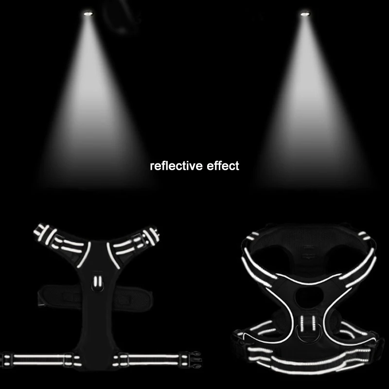 Регулируемый жилет Gacent для собак, сетчатая шлейка с мягкой подкладкой, не тянется, светоотражающая, с логотипом под заказ