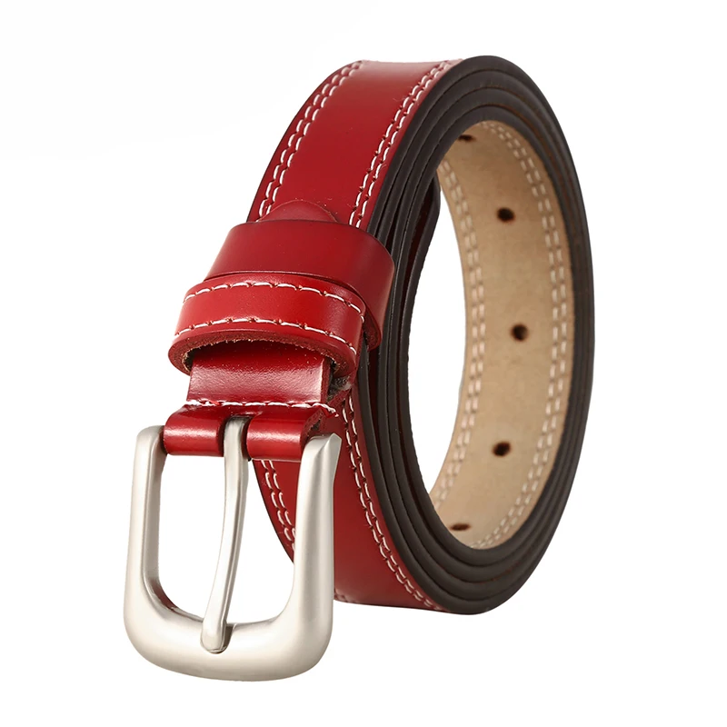 Wholesale Customized brand leather belt Men durable pin buckle men genuine leather Belt