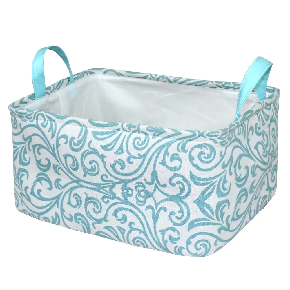 
The Best polyester storage box ornament Linen fabric storage bin for Toy Storage 