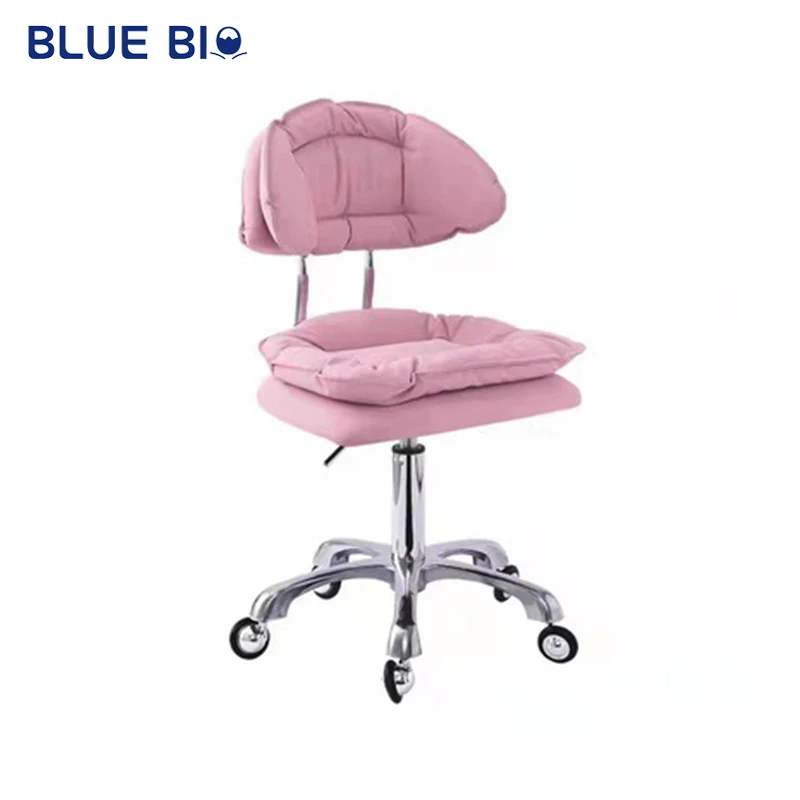 Beauty Stool Barbershop Chair Rotating Lift Round Stool Hair Salon Chair Pulley Nail Special Hair Salon Furniture
