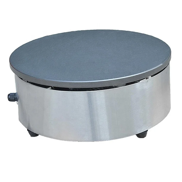 Commercial Pancake Cake Making Non-Stick Electric Crepe Maker with Serving Station