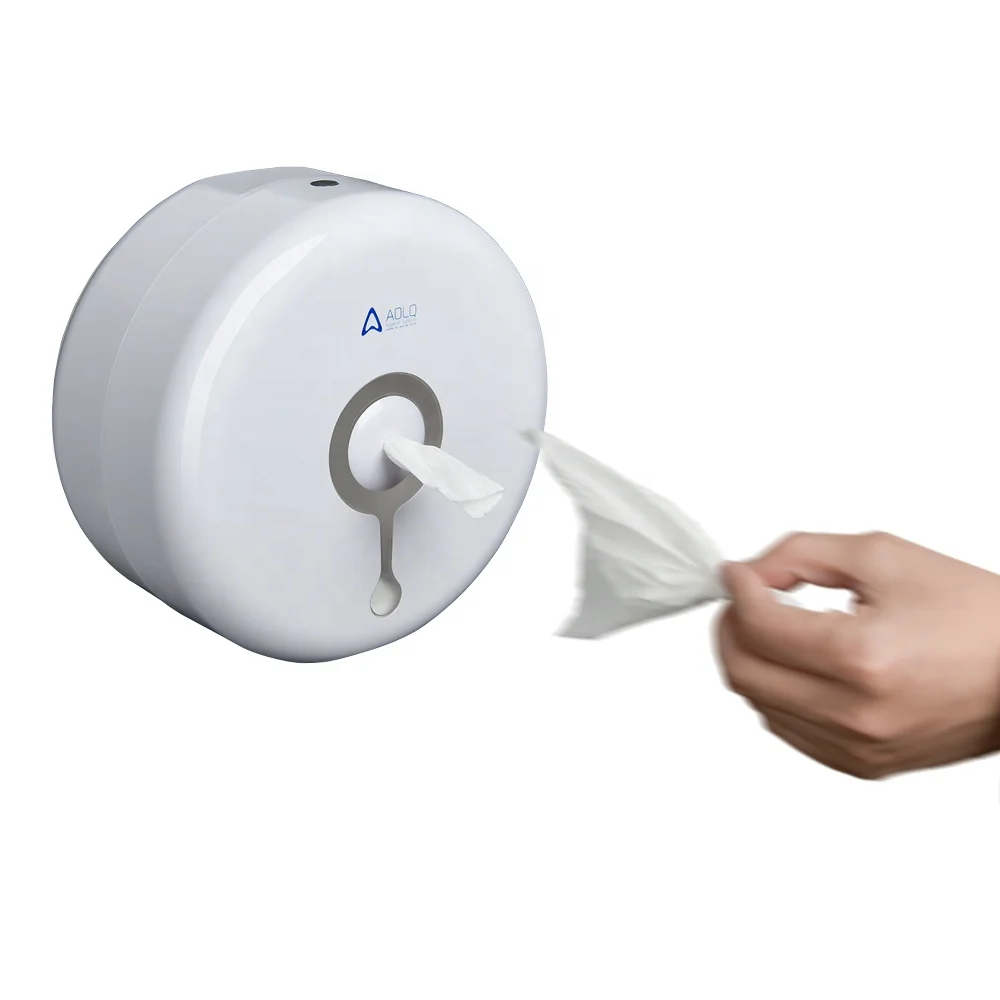Popular wall mounted plastic bathroom hygienic center pull toilet paper roll dispenser one sheet at one time