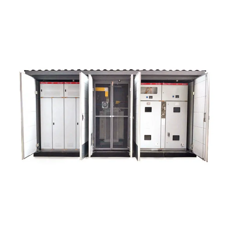 OEM kiosk outdoor station compact substation combination compact European style distribution transformer with switchgear panel