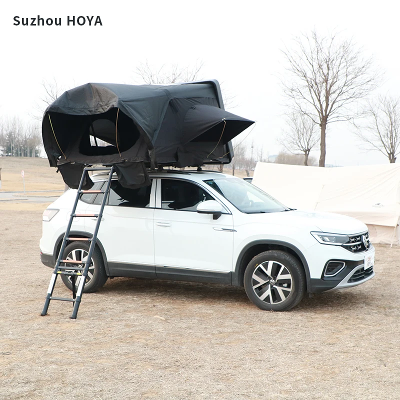 Hoya алюминиевый сплав с боковым открытием 4 5 человек сверхпрочные профессиональные гибридные складные палатки на крыше для автомобилей