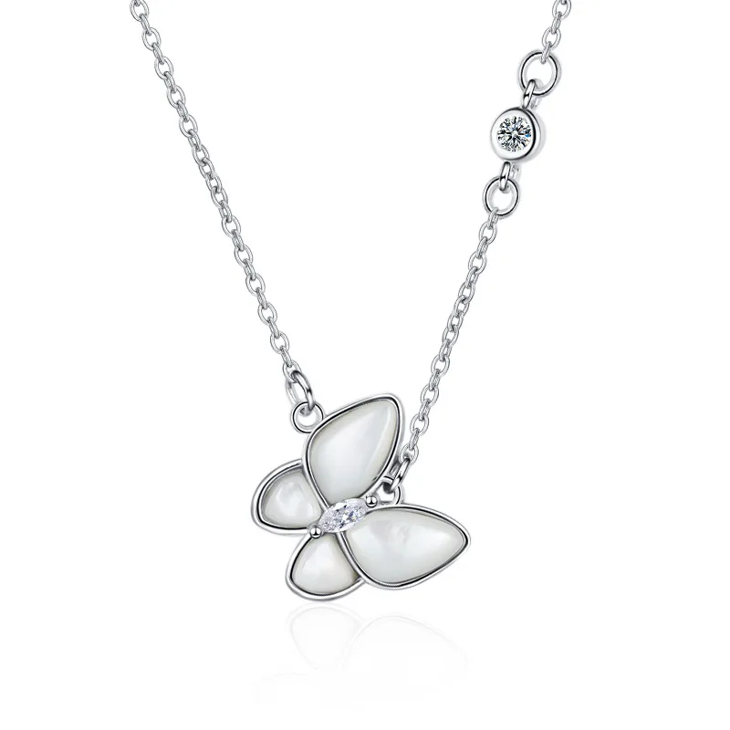 Простые Ювелирные изделия 2020 collar de плата esterlina 925 стерлингового серебра Опал бабочка подвеска ожерелье