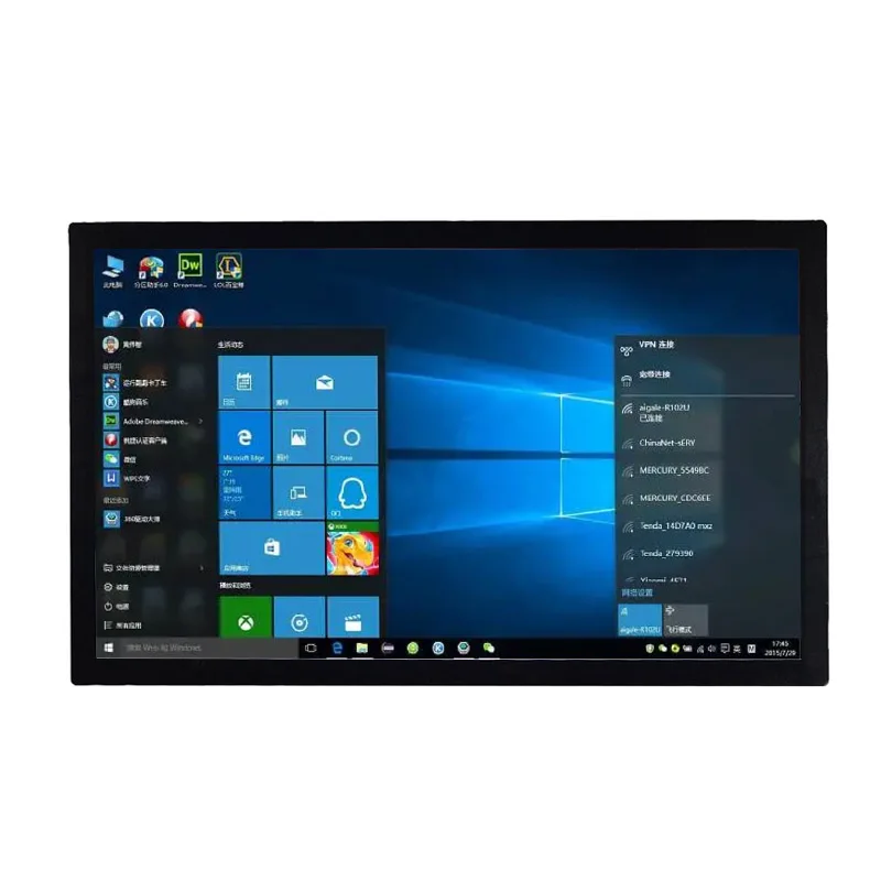 55 дюймов рекламируя сенсорного экрана ЖК-дисплея монитор Встроенный промышленный