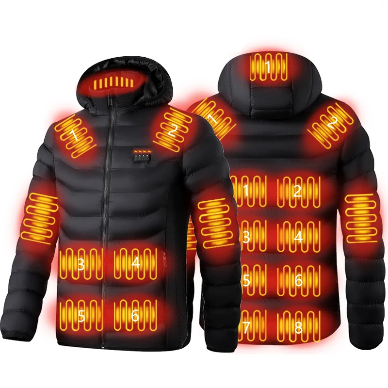 Winter 15 Zone Long Waterproof Breathable Usa Size Work Alibaba Fashionable 11 Areas Heated Jackets For Man