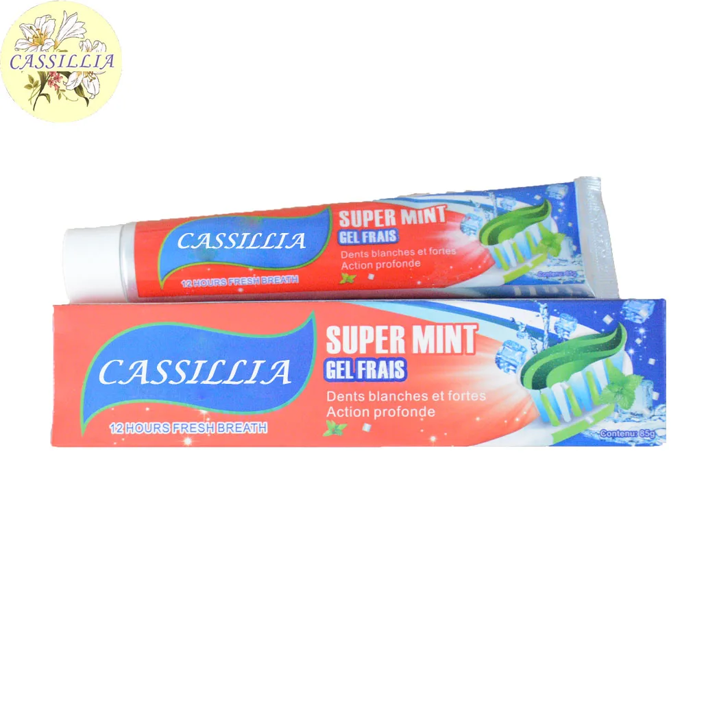 Oem private label herbal supermint 7 days whitening green tea gel toothpaste manufacture suppliers factory
